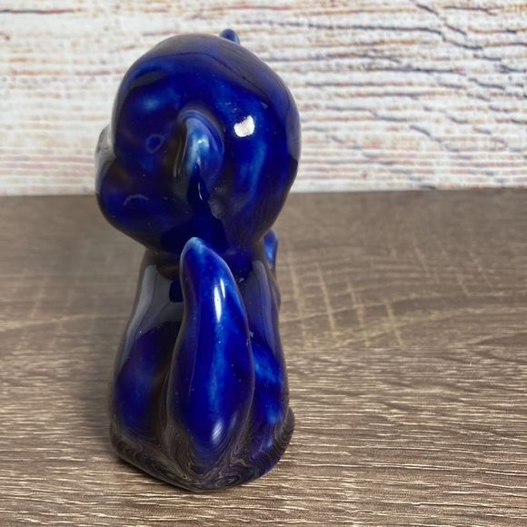 Vintage VAN BRIGGLE Pottery ARTS & CRAFTS Kitty Cat KITTEN Blue Figurine - Picture 4 of 8